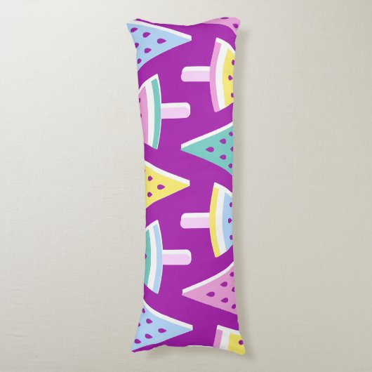 Coussins Longs Crème de glace de pastèque (Devant (Vertical))
