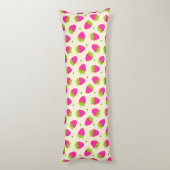 Coussins Longs Crème fraise (Dos (Vertical))