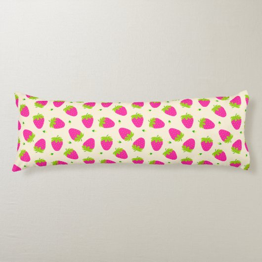 Coussins Longs Crème fraise (Devant)