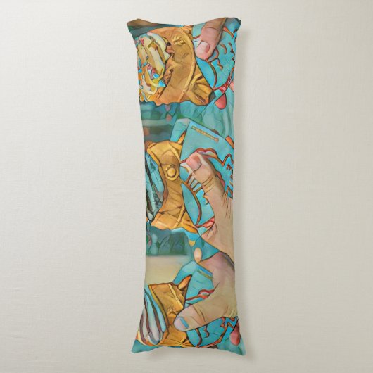 Coussins Longs Crème glacée au chocolat (devant Vertical)