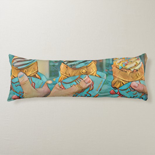 Coussins Longs Crème glacée au chocolat (Devant)