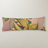 Coussins Longs Crème glacée aux fraises (Dos)