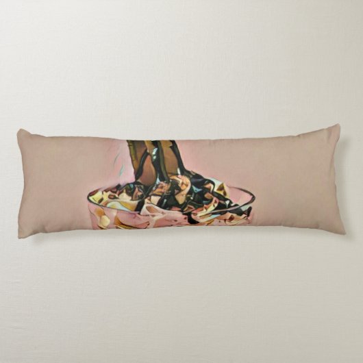 Coussins Longs Crème glacée aux fraises (Dos)