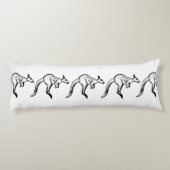 Coussins Longs Crochet noir et blanc Kangaroo (Dos)