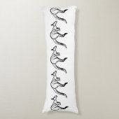 Coussins Longs Crochet noir et blanc Kangaroo (Devant (Vertical))