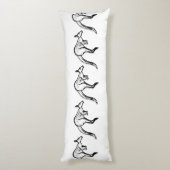 Coussins Longs Crochet noir et blanc Kangaroo (Dos (Vertical))