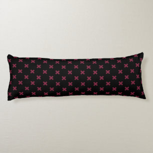 Coussins Longs Crochets Mulberry sur noir