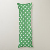 Coussins Longs Croix blanche sur le vert (Dos (Vertical))
