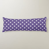 Coussins Longs Croix blanches sur ultra violet (Devant)