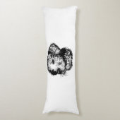 Coussins Longs Croquis en tête de canine (Devant (Vertical))