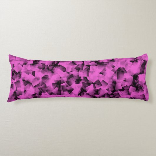 Coussins Longs Cubisme noir rose Motif Abstrait (Devant)