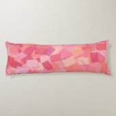 Coussins Longs Cubisme orange rose Motif Abstrait (Dos)