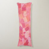 Coussins Longs Cubisme orange rose Motif Abstrait (Devant (Vertical))