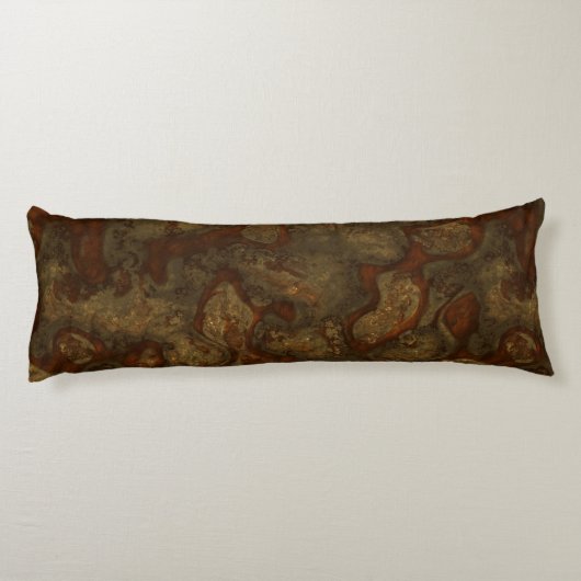 Coussins Longs Cuivre et pierre de bronze Abstrait (Dos)