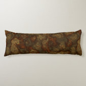 Coussins Longs Cuivre et pierre de bronze Abstrait (Devant)