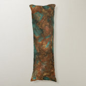 Coussins Longs Cuivre et pierre turquoise Abstrait (Devant (Vertical))