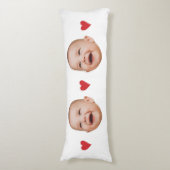 Coussins Longs Custom Cute Baby Face One Photo (Devant (Vertical))