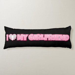 Coussins Longs Custom I Love My Girlfriend - Ajouter une photo
