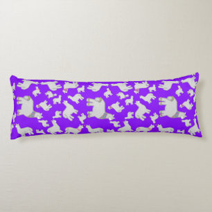 Coussins Longs Cute Alpacas avec parties scintillant bulles fleur