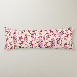 Coussins Longs Cute Animaux Danse Rose Nom du Motif