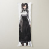 Coussins Longs Cute Anime Maid (Devant (Vertical))