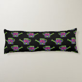 Coussins Longs Cute arrosage canne avec Bouquet de fleurs (Dos)