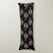 Coussins Longs Cute arrosage canne avec Bouquet de fleurs (Devant (Vertical))