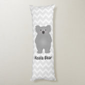 Coussins Longs Cute Australia Baby Koala Bear Ajouter Votre Nom (Dos (Vertical))