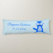 Coussins Longs Cute Blue Baby Boy Fox Custom (Dos)