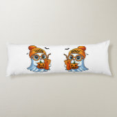 Coussins Longs Cute-Bougee-Fantôme-Halloween (Dos)