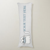 Coussins Longs Cute chat avec poisson Prix (Devant (Vertical))