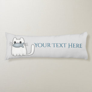 Coussins Longs Cute chat avec poisson Prix