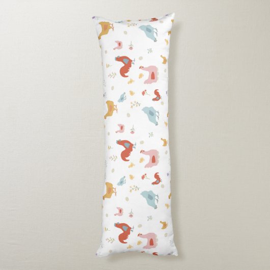 Coussins Longs Cute Chickens Hens and Baby Chicks (Dos (Vertical))