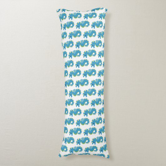 Coussins Longs Cute créature marine - Seahorse (Devant (Vertical))