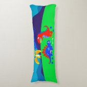 Coussins Longs Cute dinosaures (Devant (Vertical))