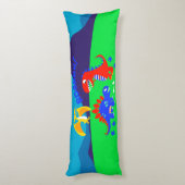 Coussins Longs Cute dinosaures (Dos (Vertical))
