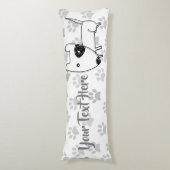 Coussins Longs Cute English Bull Terrier (Devant (Vertical))