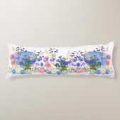 Coussins Longs Cute Fall Citrouille Pastel Blue Botanical Aquarel (Devant)