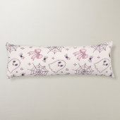 Coussins Longs Cute Halloween Ghost & Spiderweb Motif (Dos)