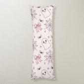 Coussins Longs Cute Halloween Ghost & Spiderweb Motif (Dos (Vertical))