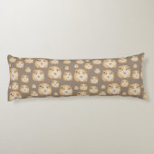 Coussins Longs Cute Hamster Motif Brown (Dos)