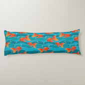 Coussins Longs Cute Motif de natation Goldfish & Water (Dos)