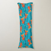 Coussins Longs Cute Motif de natation Goldfish & Water (Devant (Vertical))