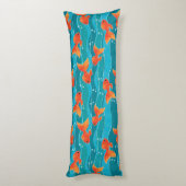 Coussins Longs Cute Motif de natation Goldfish & Water (Dos (Vertical))
