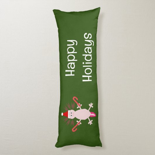 Coussins Longs Cute Noël Axolotl Custom (Dos (Vertical))