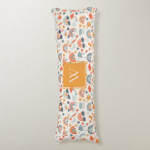 Coussins Longs Cute Orange Blue Spring Rainbow Clouds Motif (Devant (Vertical))