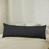 Coussins Longs Cute polka point noir et blanc élégant