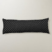 Coussins Longs Cute polka point noir et blanc élégant (Dos)