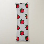 Coussins Longs Cute Red Cartoon (Dos (Vertical))