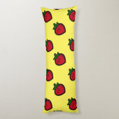 Coussins Longs Cute Red Cartoon (Dos (Vertical))